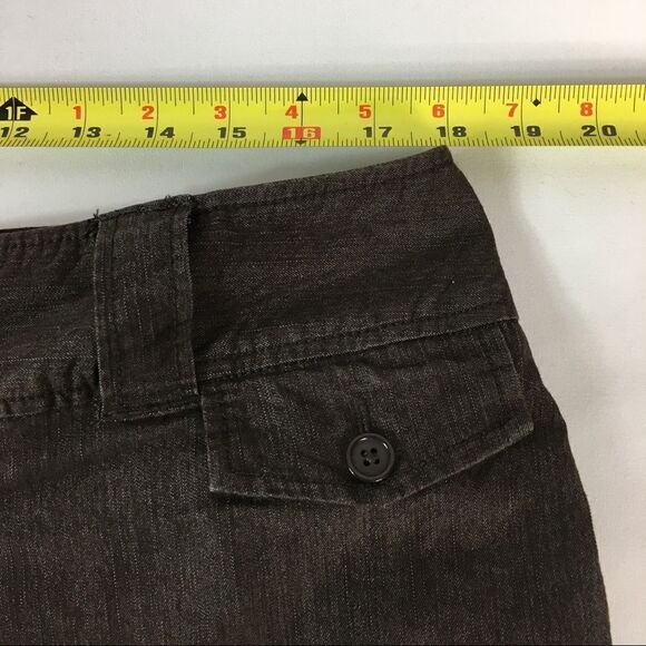 Larry Levine‎ Stretch Brown Jeans with Cuff Hem - Picture 3 of 7
